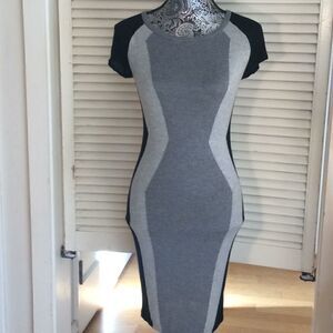 Bodycon Hourglass Sweater Dress multineutral color